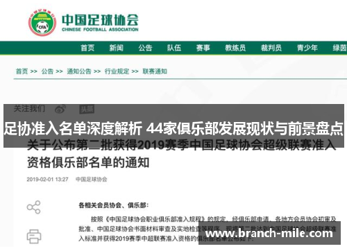 足协准入名单深度解析 44家俱乐部发展现状与前景盘点 足协准入名单深度解析 44家俱乐部发展现状与前景盘点