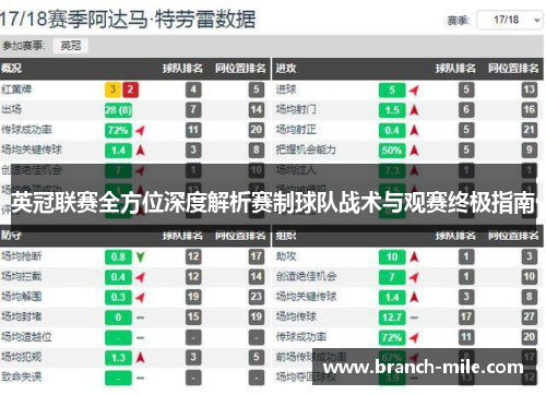 英冠联赛全方位深度解析赛制球队战术与观赛终极指南 英冠联赛全方位深度解析赛制球队战术与观赛终极指南
