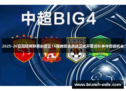 2025-26亚冠精英联赛东亚区16强首回合激战正式开幕各队争夺晋级机会 2025-26亚冠精英联赛东亚区16强首回合激战正式开幕各队争夺晋级机会